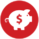 Piggy bank icon