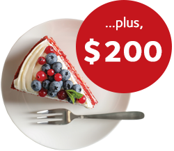 Plus $200