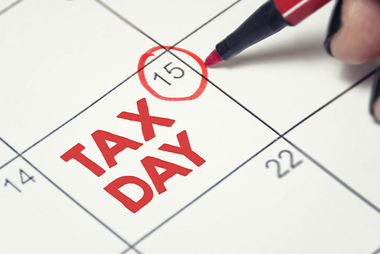 Tax Day is April 15th