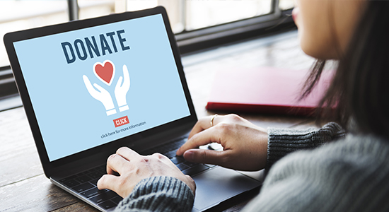 Making a charitable donation online