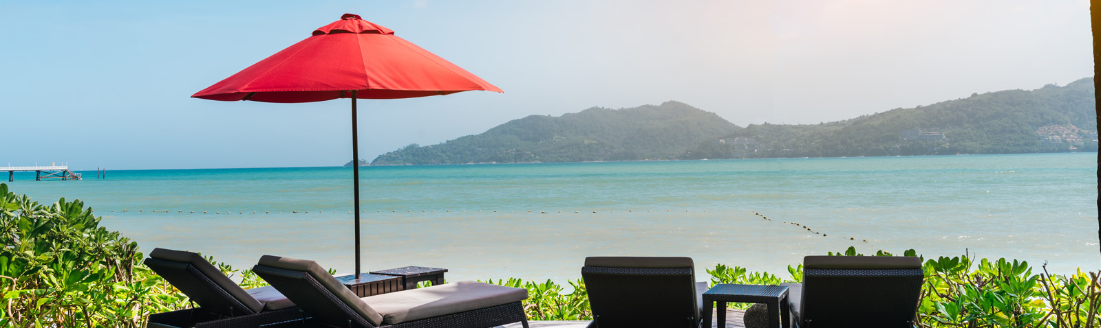 lounge chairs with ocean view