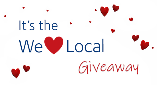 It's the We "Heart" Local Giveaway