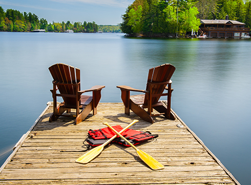 At the lake