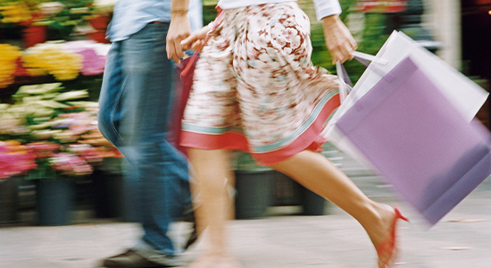 Couple shopping