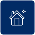 home with star icon illustration