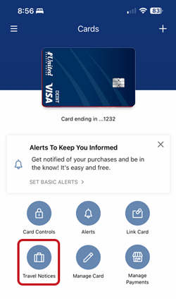 dashboard / travel notices