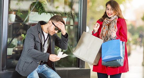 Couple shopping