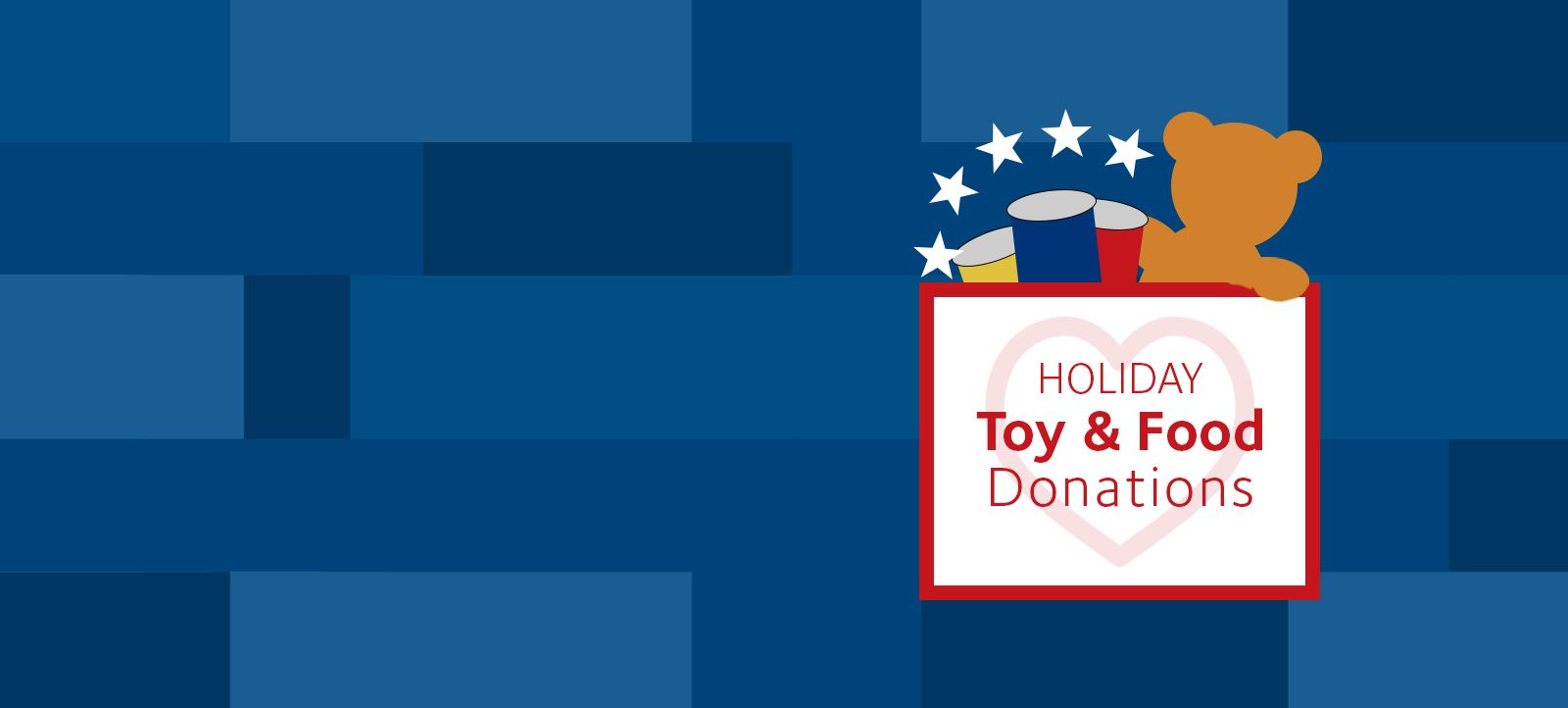 Holiday toy & food donations