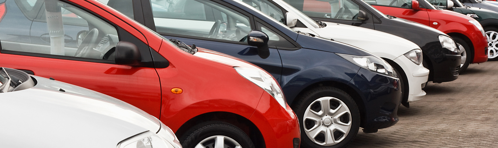 Cars at a car dealership