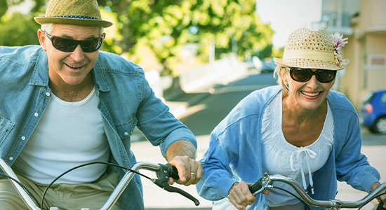 Riding bikes