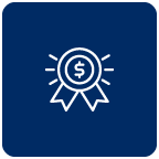 Ribbon with dollar sign icon illustration