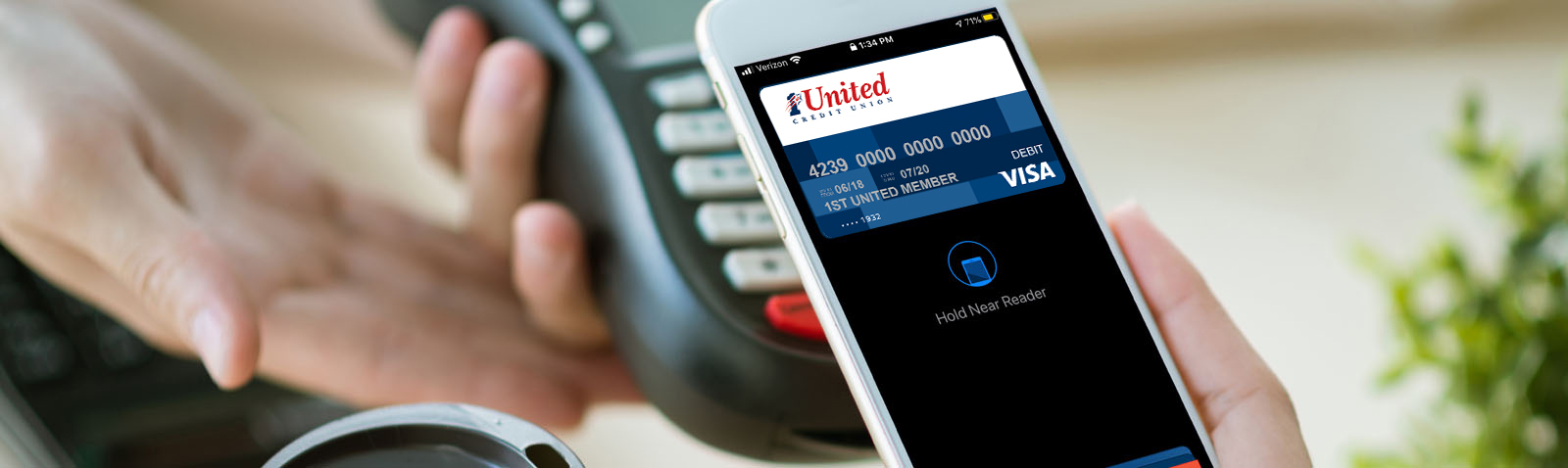 Paying with mobile wallet and a 1st United debit card